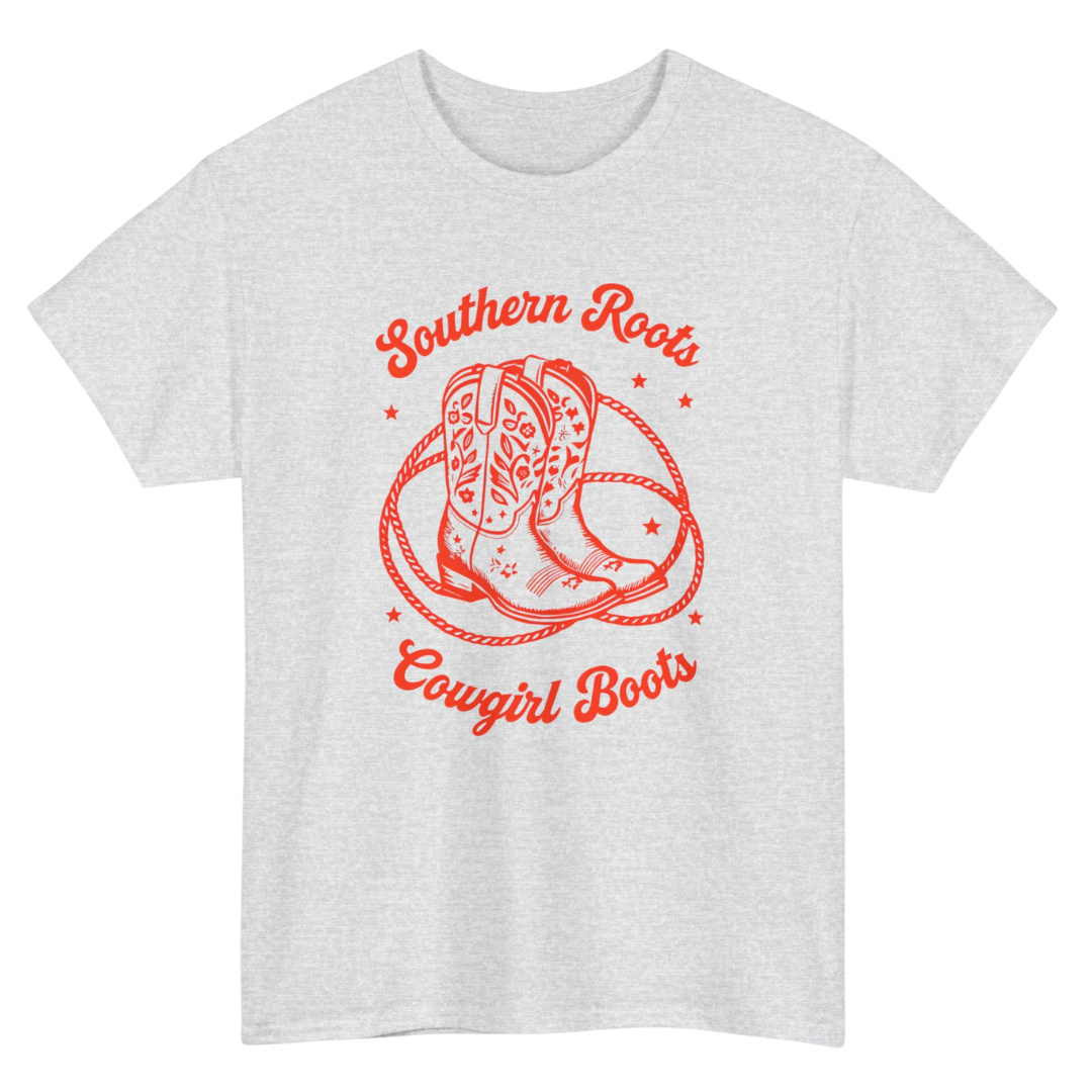 Southern Roots Cowgirl Boots T-Shirt