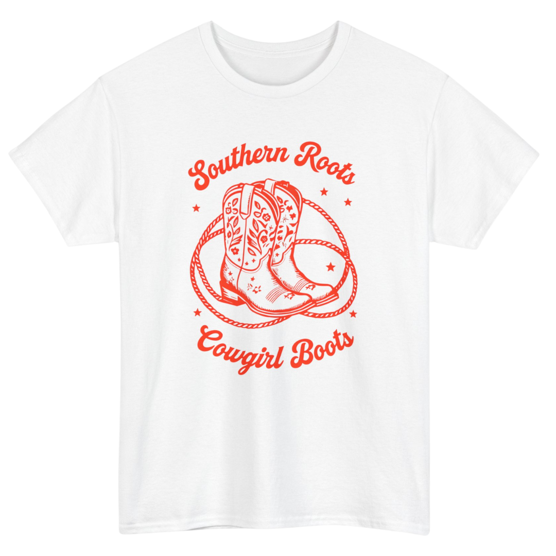 Southern Roots Cowgirl Boots T-Shirt