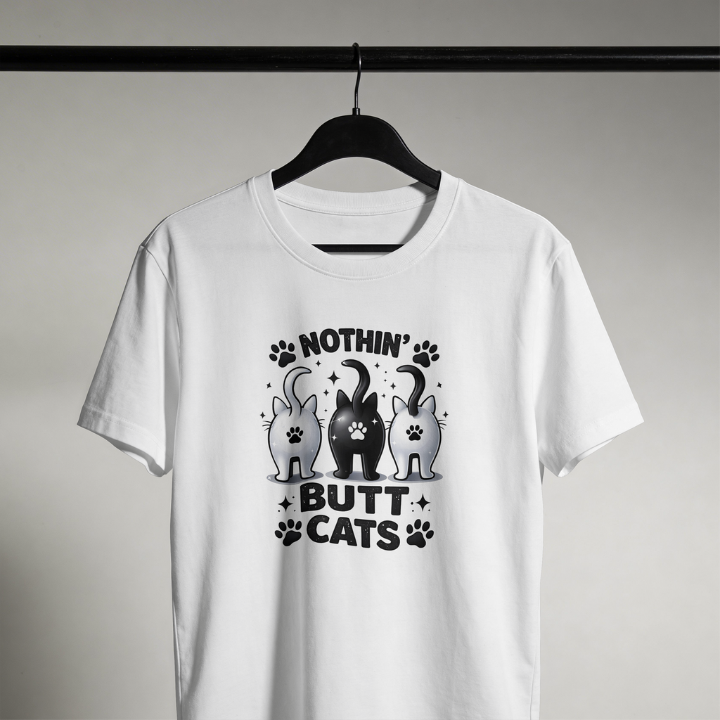 Cat Lover Tee – Nothin’ Butt Cats
