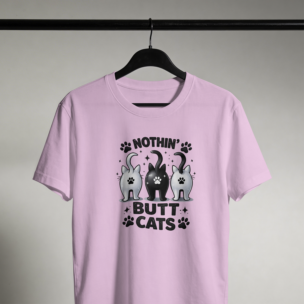 Cat Lover Tee – Nothin’ Butt Cats