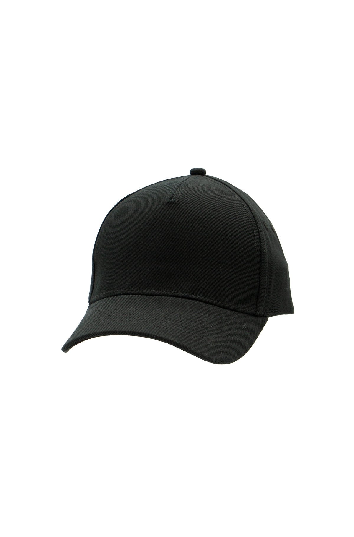 Uneek UC430 Classic 5 Panel Cap in Black, front view