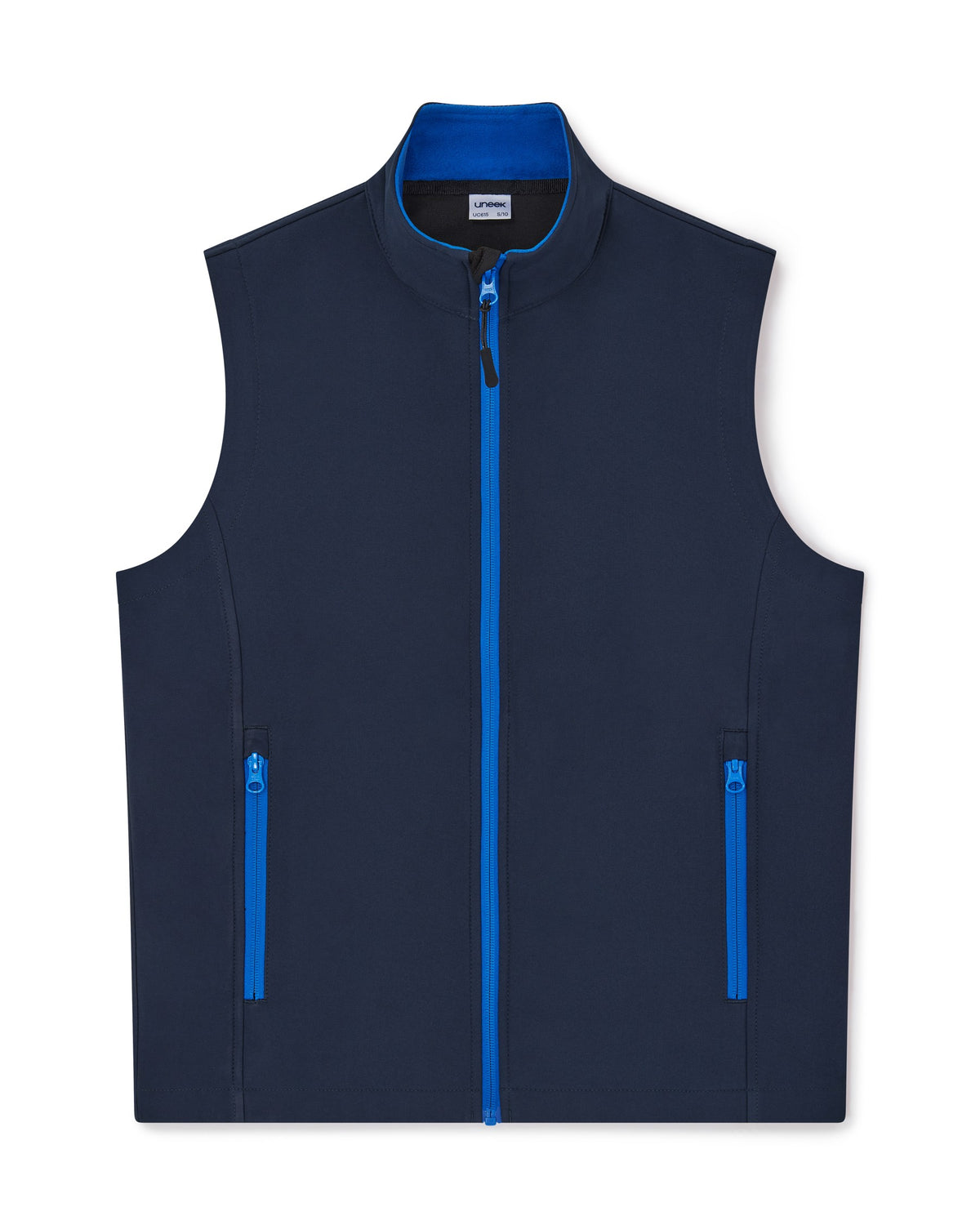 Uneek UC615 Ladies Printable Softshell Gilet in Navy/Royal