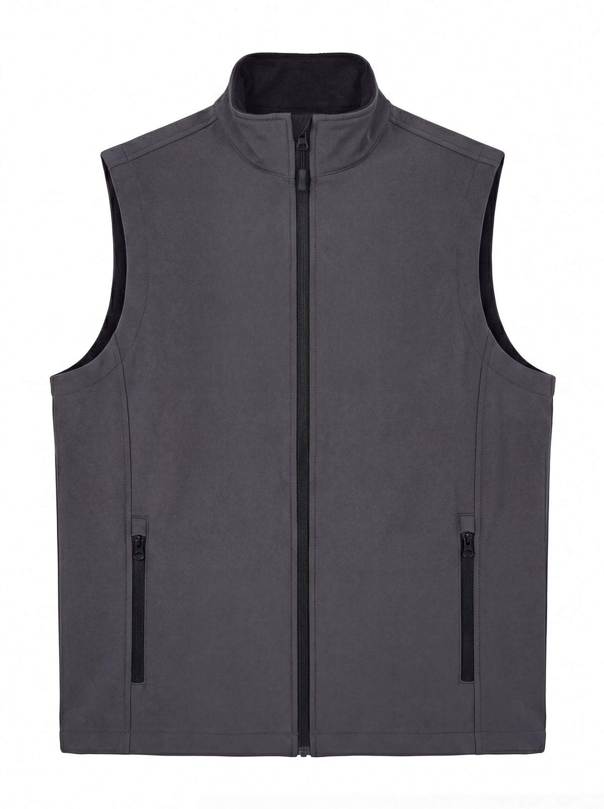 Uneek UC615 Ladies Printable Softshell Gilet in Charcoal/Black, front view