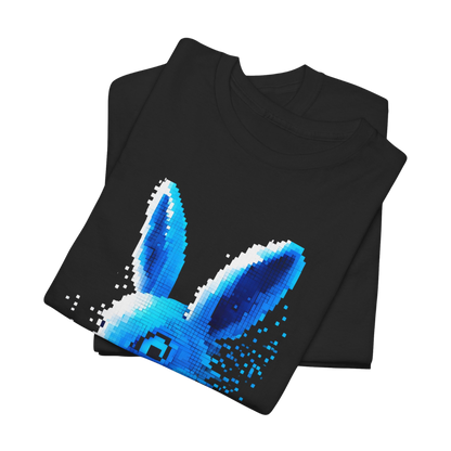 Error 404 Hope Not Found Pixel Bunny T-Shirt Black