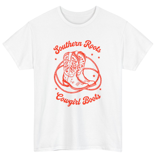 Southern Roots Cowgirl Boots T-Shirt