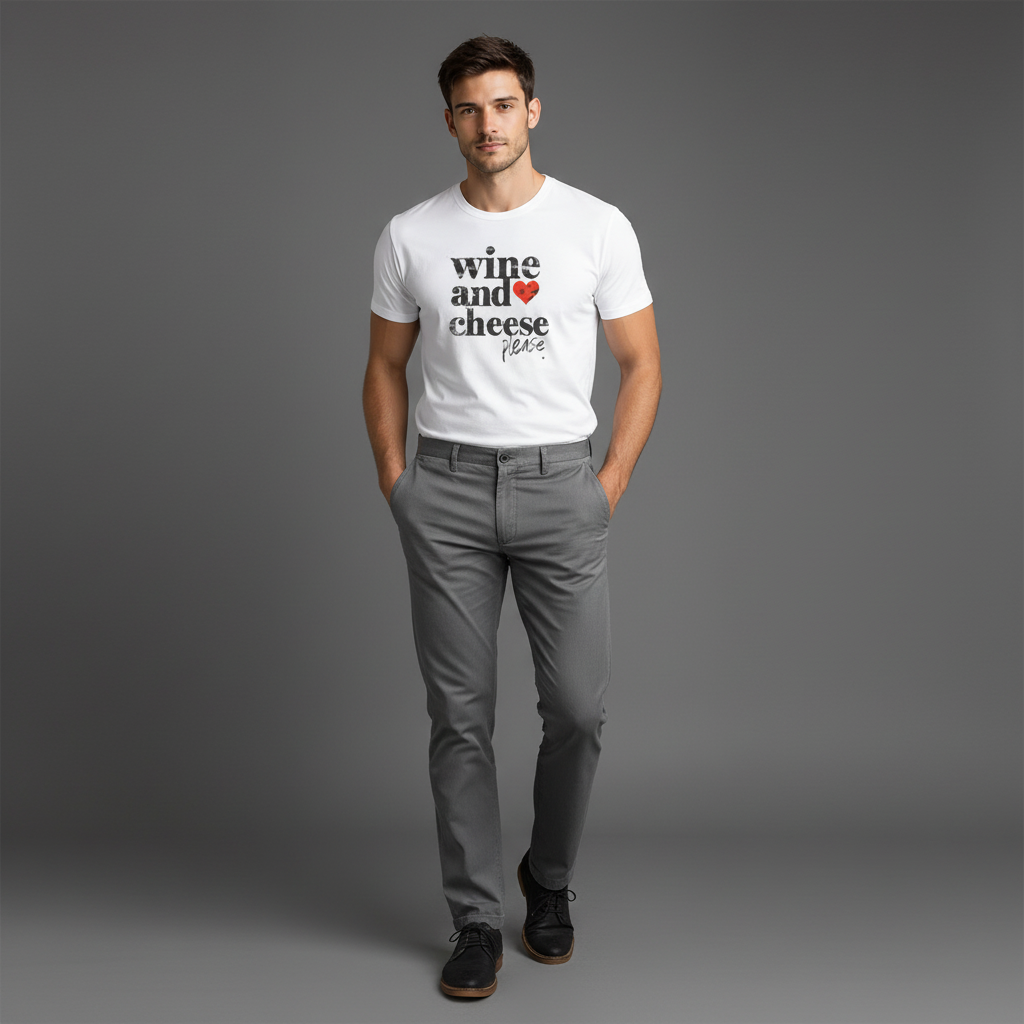 Wine and Cheese Please tee