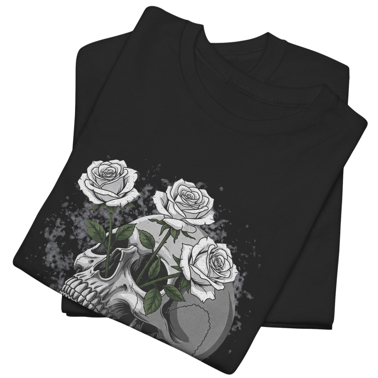Skull Flower T-Shirt - Bloom Beyond Black