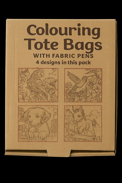 Colouring Tote Bag Craft Kit – Animal Edition