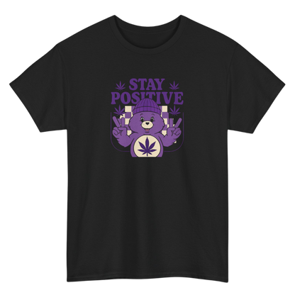 Stay Positive Bear Graphic Tee