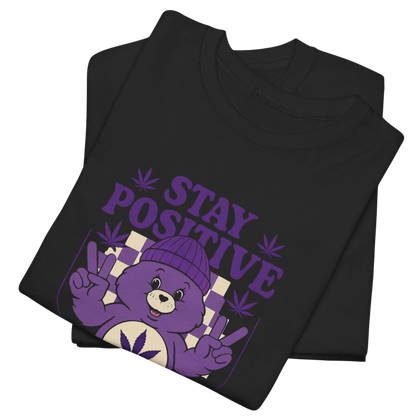 Stay Positive Bear Graphic Tee